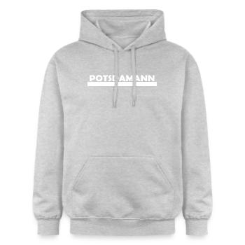 POTSDAMANN - Gildan Unisex Softstyle® Midweight Hoodie - Hellgrau meliert - Vorne - Liana (172cm) & Jaron (178cm)