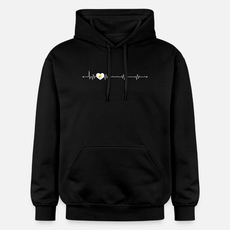 Bird Within Pulse Heart - Gildan Unisex Softstyle® Midweight Hoodie - black