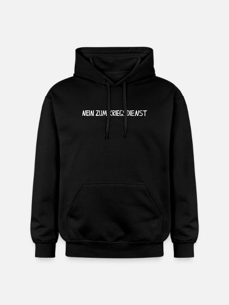 NEIN ZUM KRIEGSDIENST - Gildan Unisex Softstyle® Midweight Hoodie - Schwarz