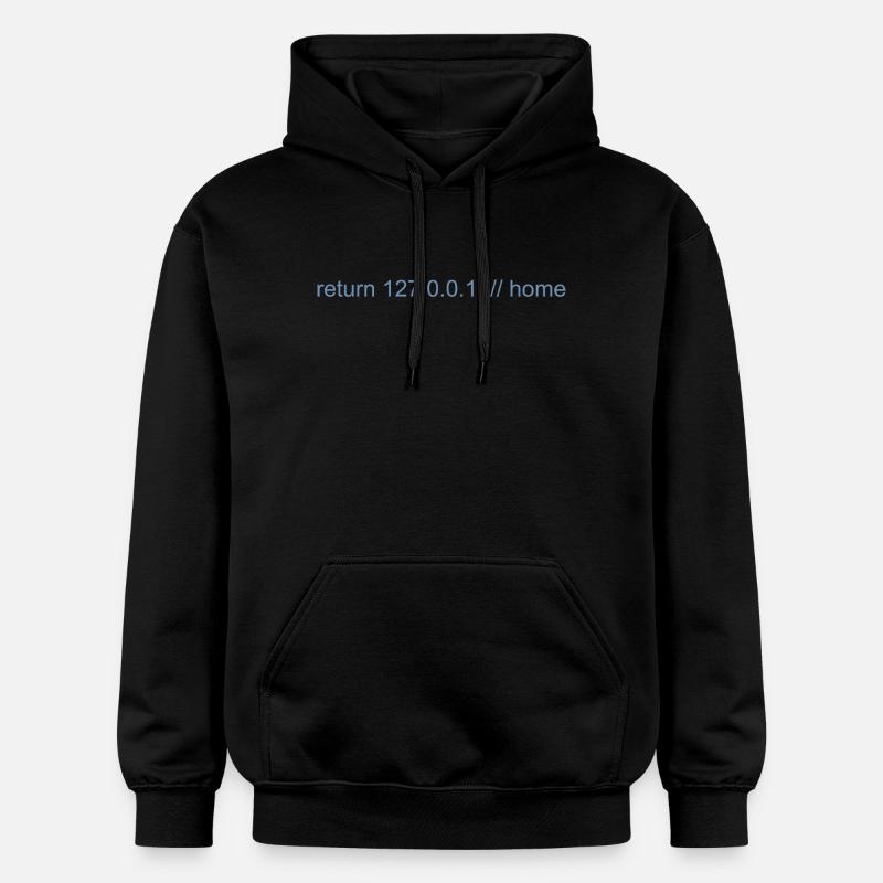 Programmierer Nerd IT Witz Developer Zuhause - Gildan Unisex Softstyle® Midweight Hoodie - Schwarz