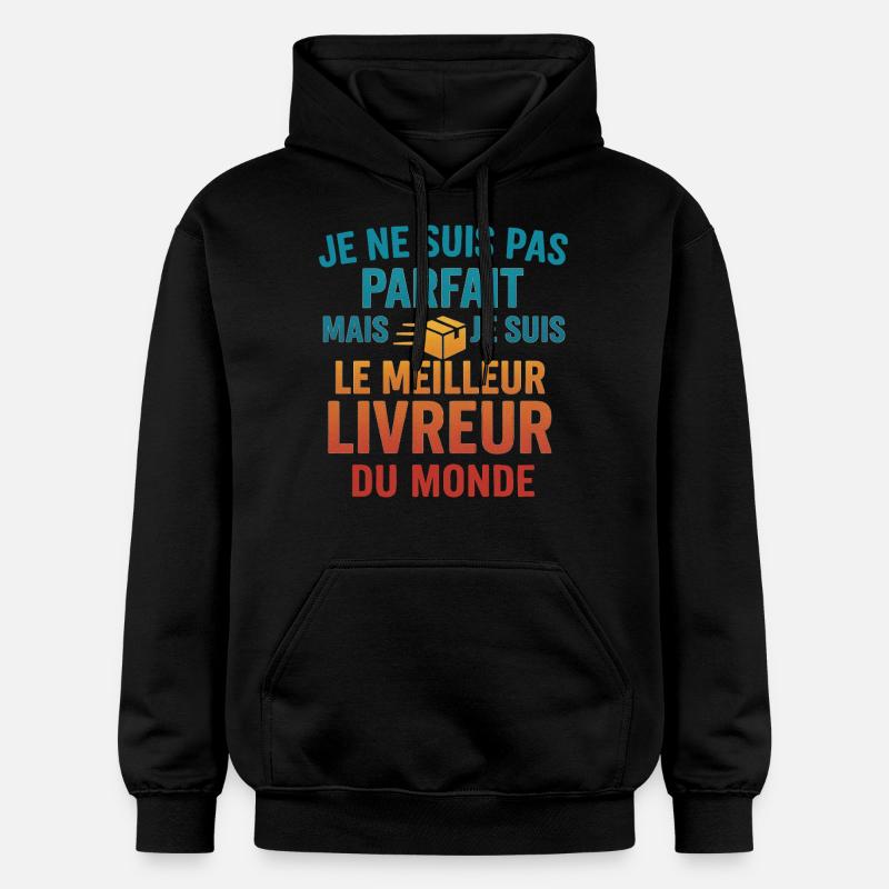 Le meilleur livreur du monde - Sweat à capuche Softstyle® Gildan Unisexe - noir