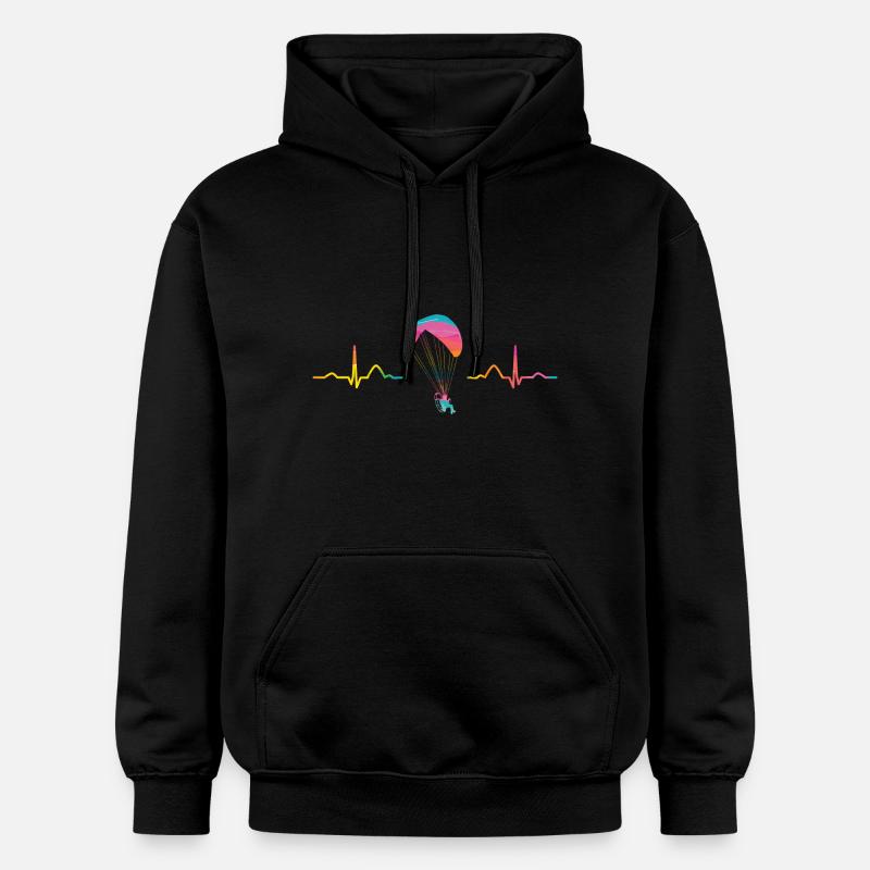 Parapente motorisé Paramoteur Paramoteur - Sweat à capuche Softstyle® Gildan Unisexe - noir