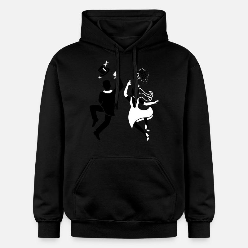 Mariée - marié - mariage - Paire - Sweat à capuche Softstyle® Gildan Unisexe - noir