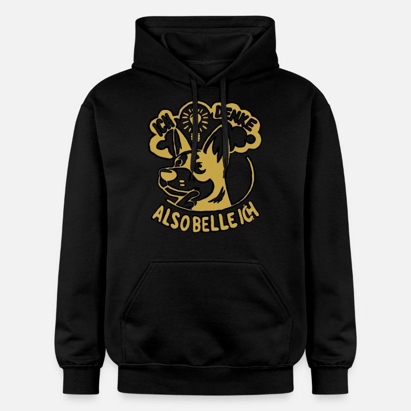 Bellen oder nicht bellen... - Gildan Unisex Softstyle® Midweight Hoodie - Schwarz
