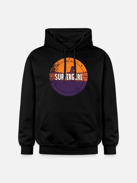 SURFERGIRL - Gildan Unisex Softstyle® Midweight Hoodie - Schwarz