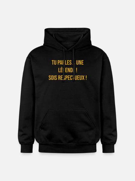 Tu parles à une légende - Sweat à capuche Softstyle® Gildan Unisexe - noir