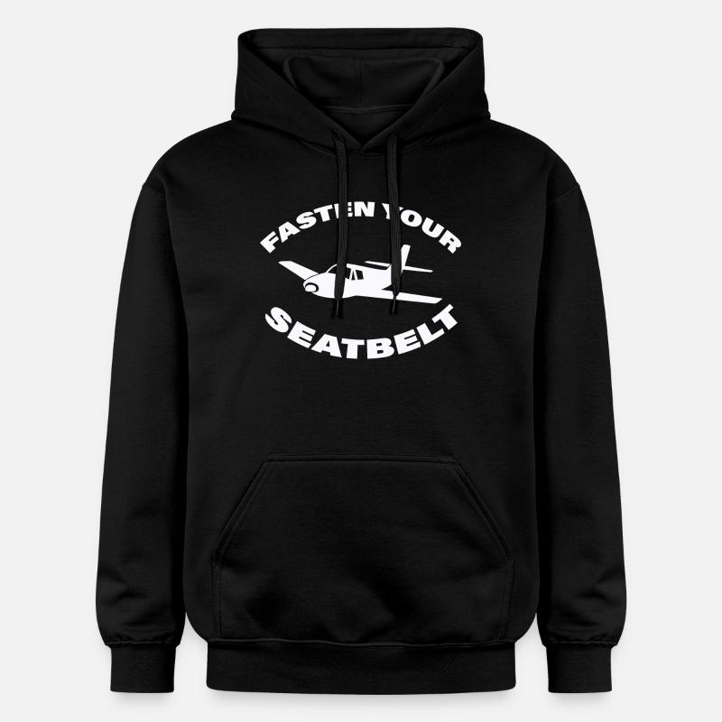 JEÛNER VOTRE CEINTURE DE SÉCURITÉ - Sweat à capuche Softstyle® Gildan Unisexe - noir