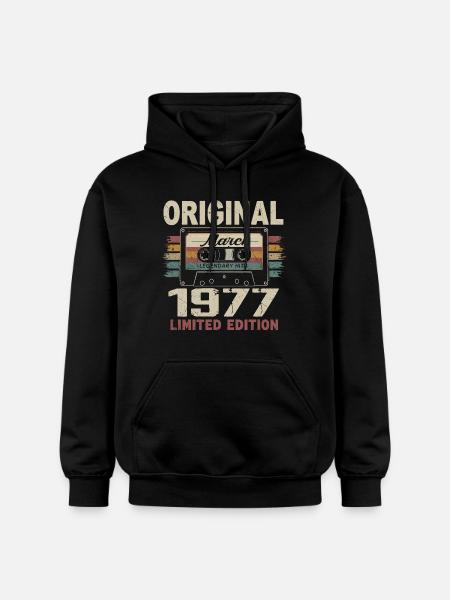 March 1977 Vintage March 1977 - Gildan Unisex Softstyle® Midweight Hoodie - black