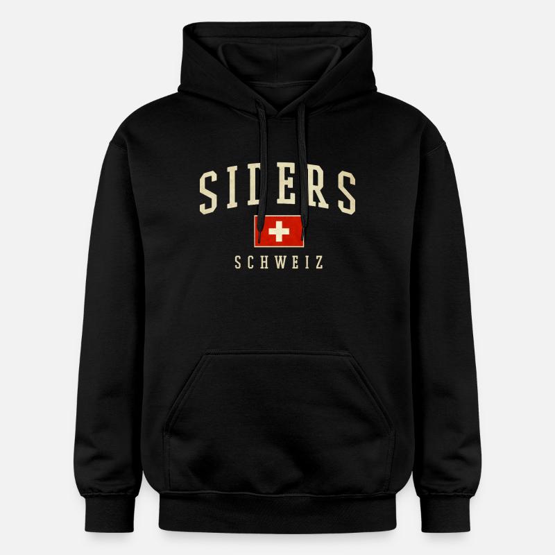 Sierre / Sierre | Wallis / Valais - Sweat à capuche Softstyle® Gildan Unisexe - noir