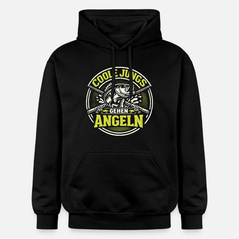 Pêche, Drôle, Expression, Cadeaux Hommes - Sweat à capuche Softstyle® Gildan Unisexe - noir