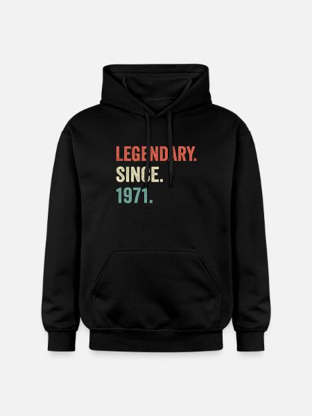 legendary since 1971 - Gildan Unisex Softstyle® Midweight Hoodie - black