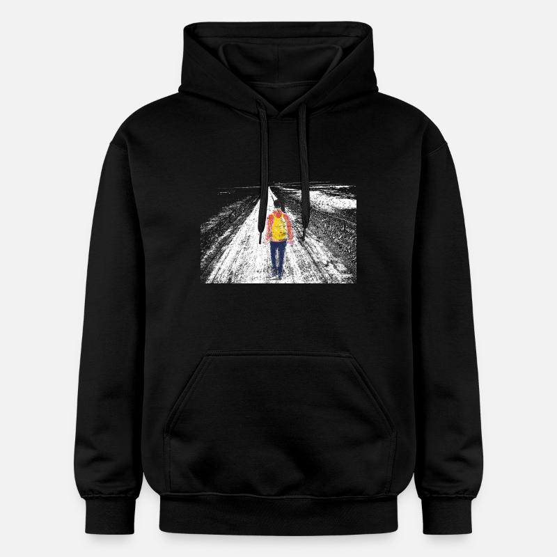 Fille seule - Sweat à capuche Softstyle® Gildan Unisexe - noir