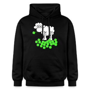 st. Patricks schaf - Gildan Unisex Softstyle® Midweight Hoodie - Schwarz - Vorne - Marisol (170cm) & Nik (191cm)