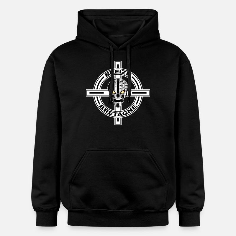 Breizh celtic cross - Sweat à capuche Softstyle® Gildan Unisexe - noir