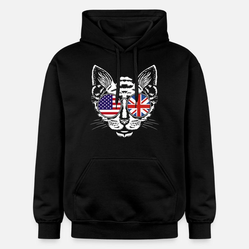 Angleterre Anglais - Sweat à capuche Softstyle® Gildan Unisexe - noir