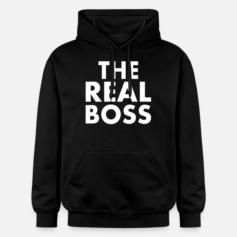 The real boss - Sweat à capuche Softstyle® Gildan Unisexe - noir