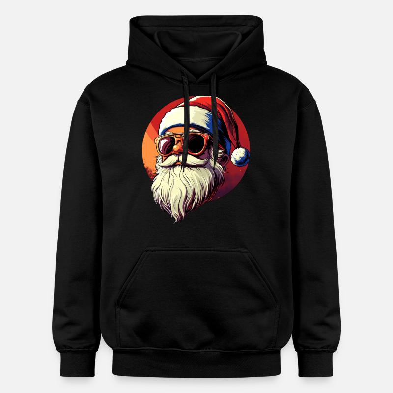 Père Noël cool - Sweat à capuche Softstyle® Gildan Unisexe - noir
