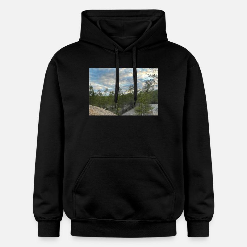 Ciel bleu - Sweat à capuche Softstyle® Gildan Unisexe - noir