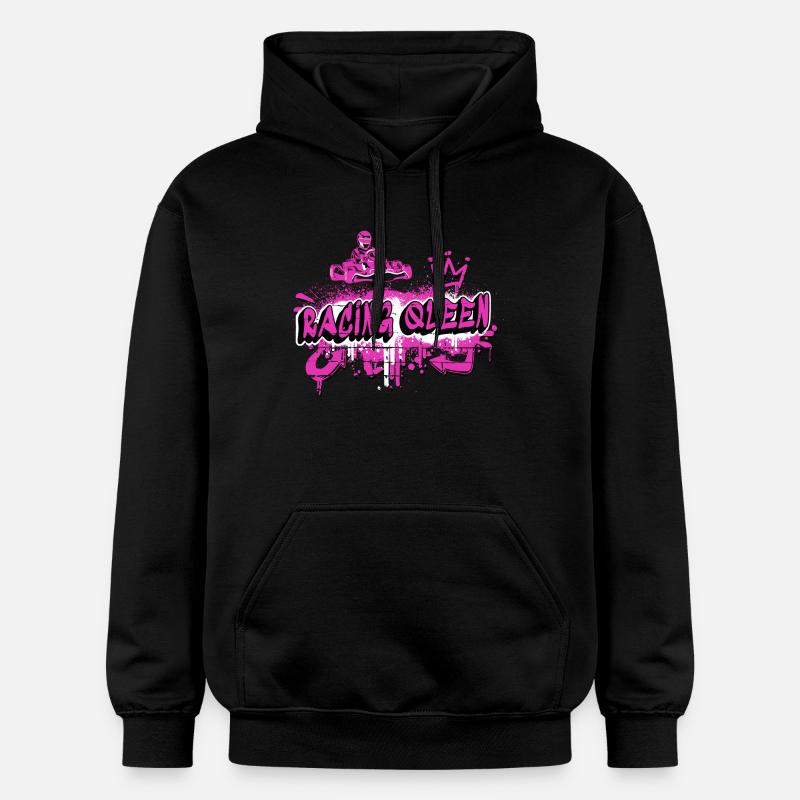 Conception de kart Racing Queen - Sweat à capuche Softstyle® Gildan Unisexe - noir