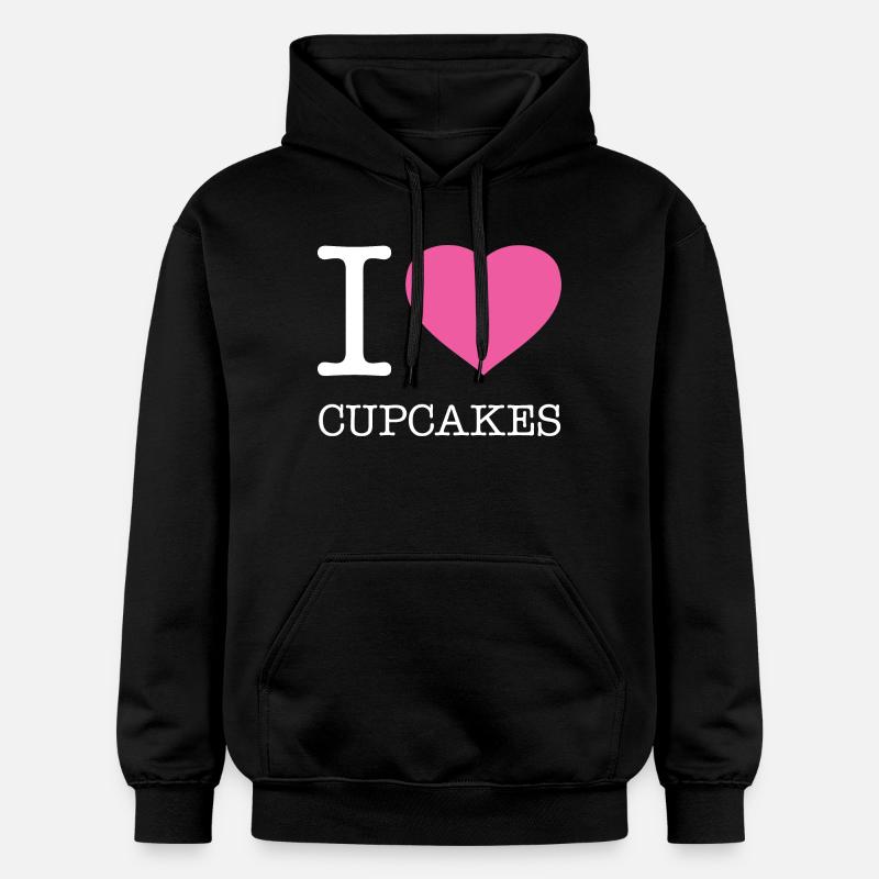 J’ADORE LES CUPCAKES - Sweat à capuche Softstyle® Gildan Unisexe - noir