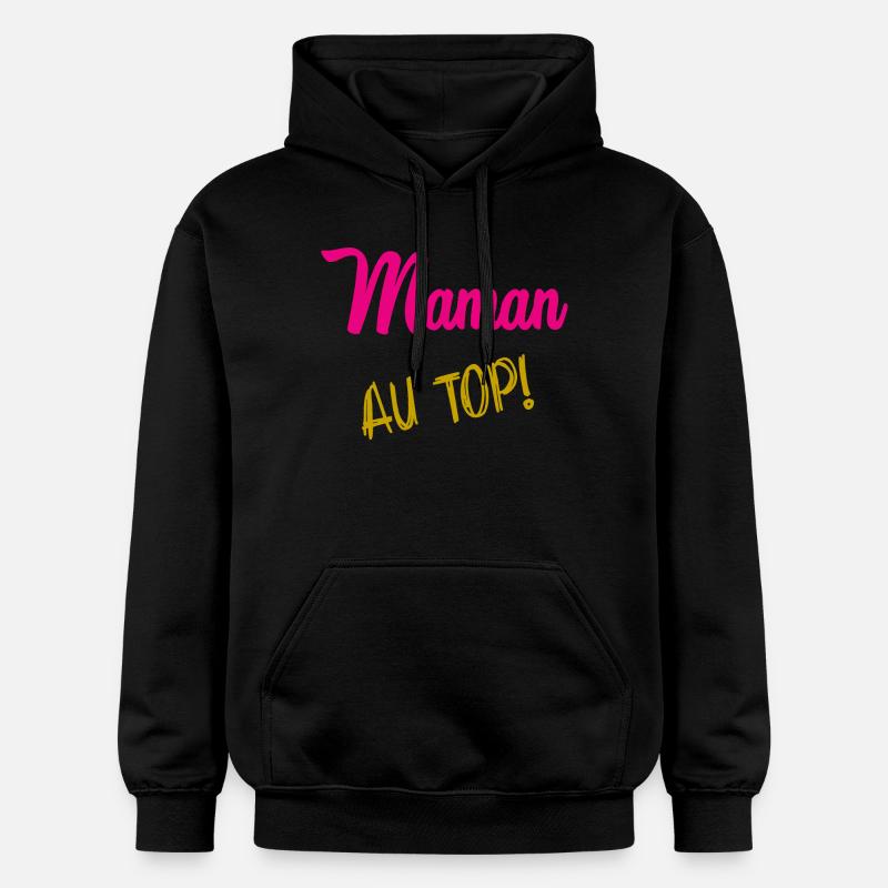 MAMAN - Sweat à capuche Softstyle® Gildan Unisexe - noir