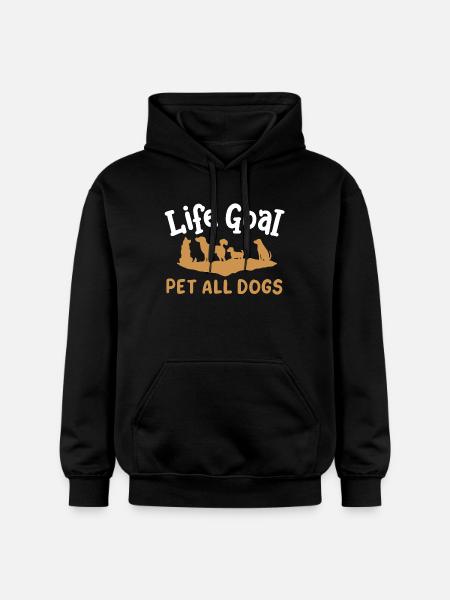 Hundebesitzer Hundeliebhaber - Gildan Unisex Softstyle® Midweight Hoodie - Schwarz