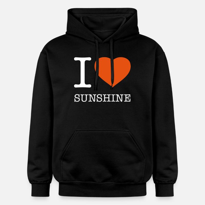 J’AIME LE SOLEIL SOLEIL - Sweat à capuche Softstyle® Gildan Unisexe - noir