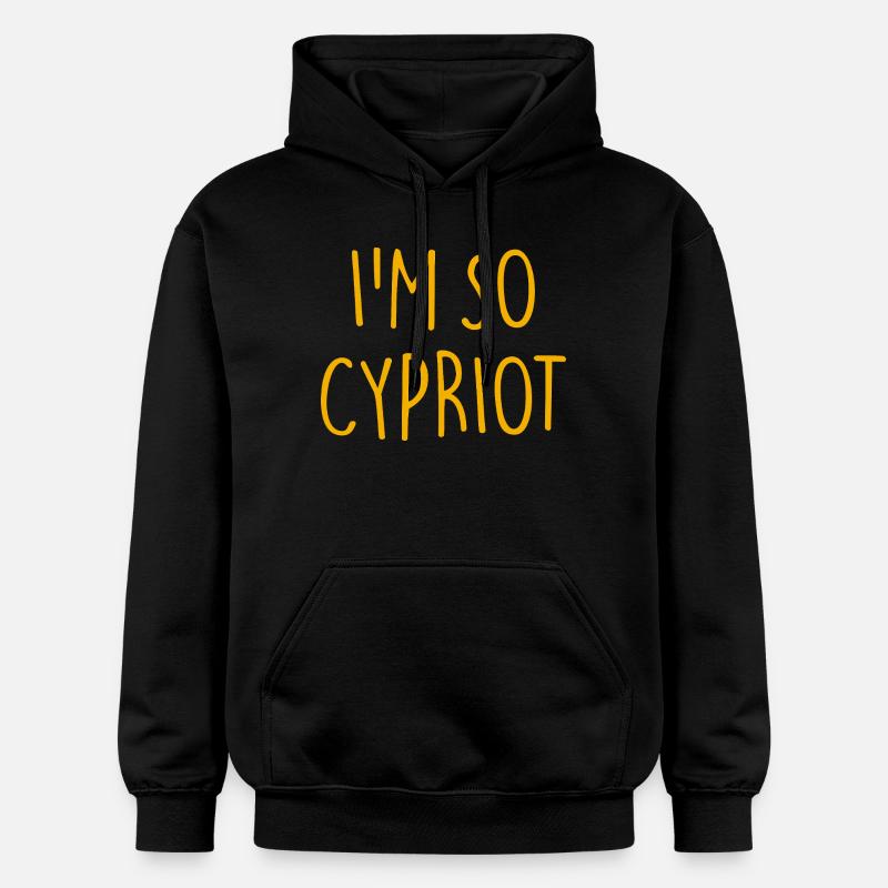 JE SUIS TELLEMENT CHYPRIOTE Chypre - Sweat à capuche Softstyle® Gildan Unisexe - noir
