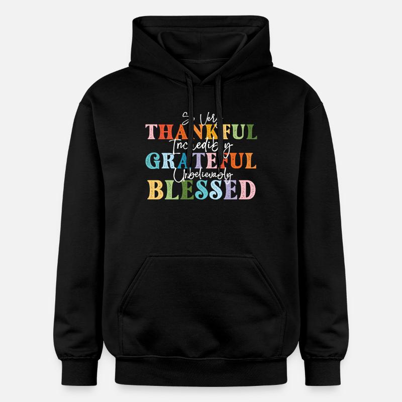 Tellement reconnaissant Automne reconnaissant - Sweat à capuche Softstyle® Gildan Unisexe - noir