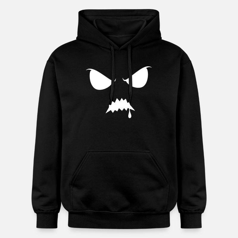 Effrayant Halloween Silhouette Ombre Sinistre - Sweat à capuche Softstyle® Gildan Unisexe - noir