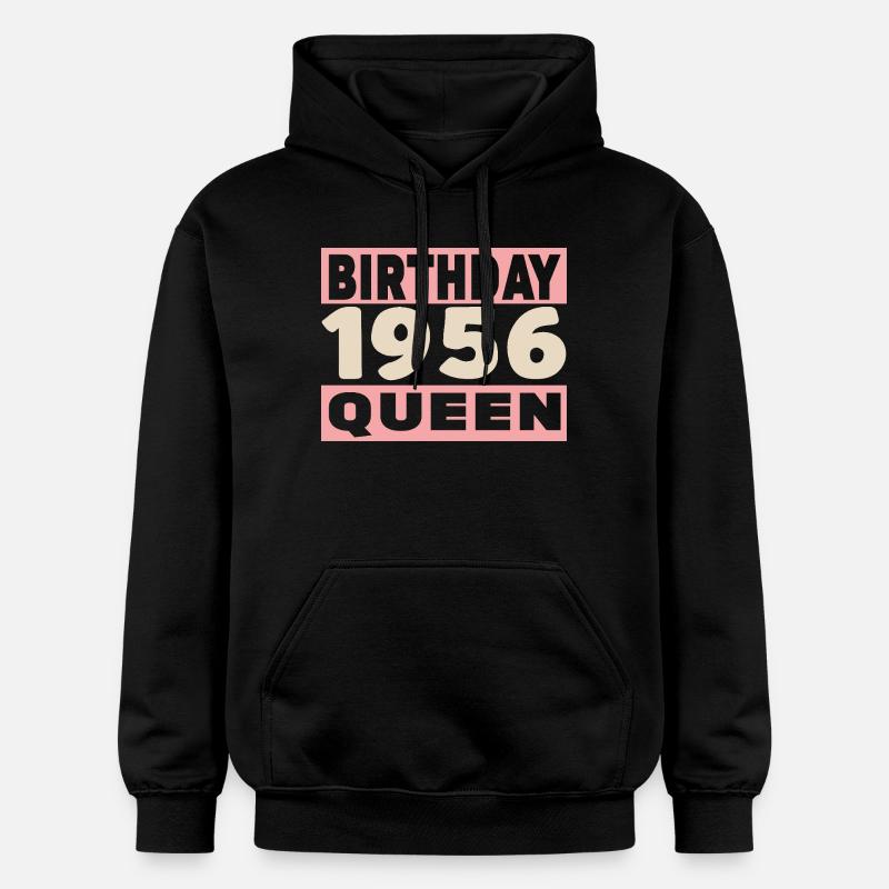 Motard 70 ans 1956 Anniversaire - Sweat à capuche Softstyle® Gildan Unisexe - noir