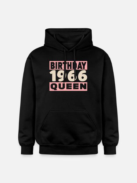 Biker 60 Years 1966 Anniversary - Gildan Unisex Softstyle® Midweight Hoodie - black