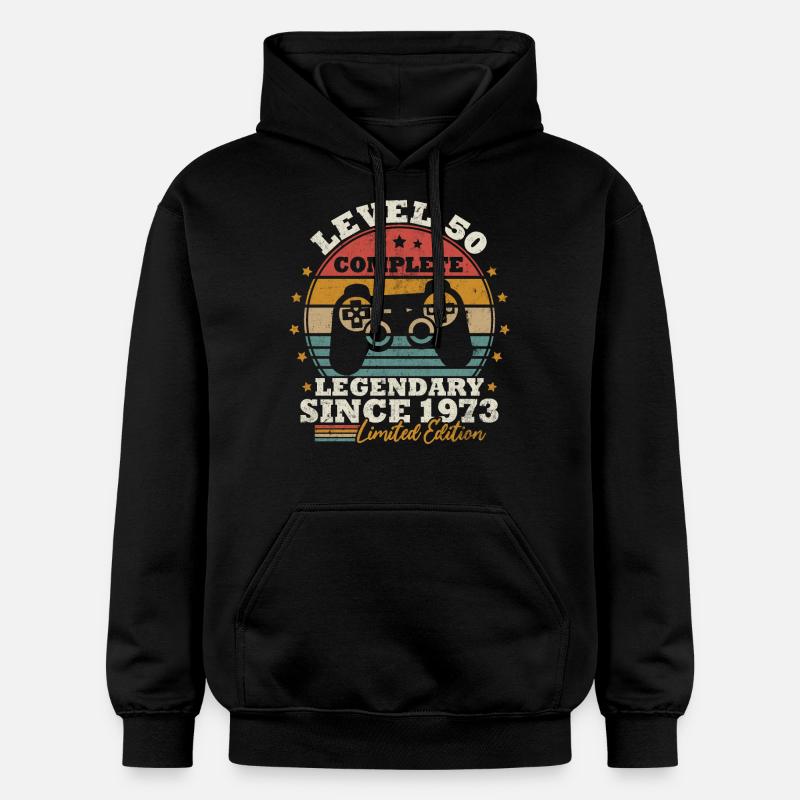 Niveau 50 débloqué - Sweat à capuche Softstyle® Gildan Unisexe - noir