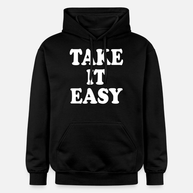 Take it easy - Sweat à capuche Softstyle® Gildan Unisexe - noir