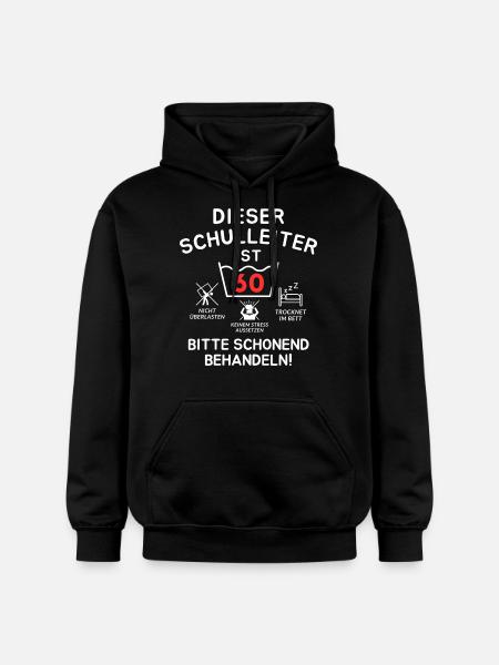 This headmaster is 60. - Gildan Unisex Softstyle® Midweight Hoodie - black