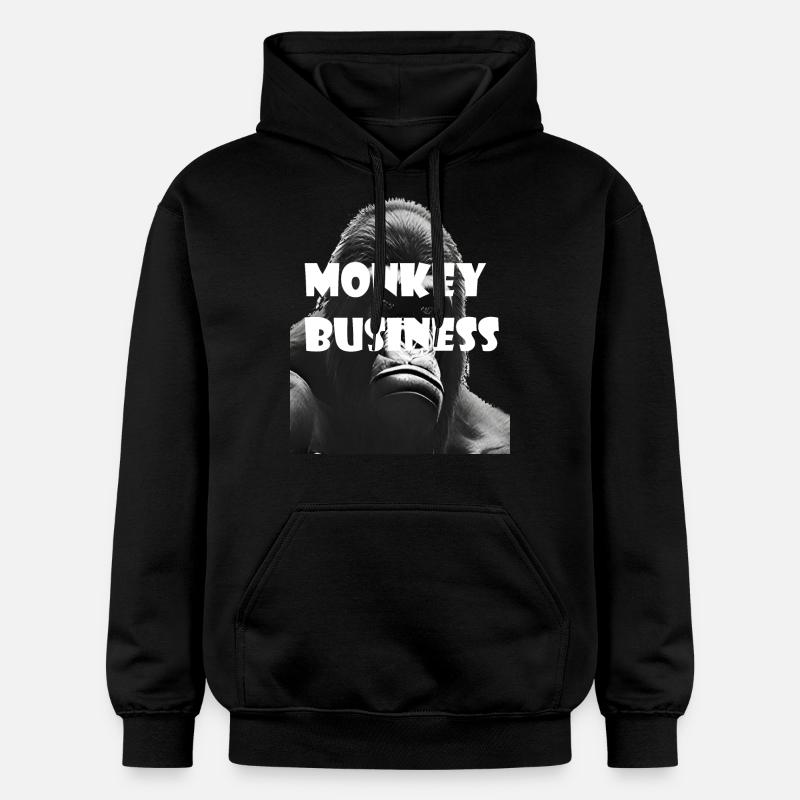 Monkey Business - Gorille - Sweat à capuche Softstyle® Gildan Unisexe - noir