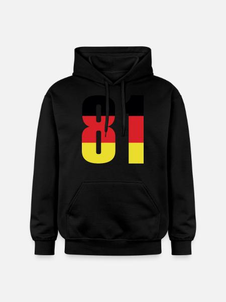 81 Number Germany Jersey - Gildan Unisex Softstyle® Midweight Hoodie - black