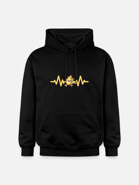 Senf - Gildan Unisex Softstyle® Midweight Hoodie - Schwarz