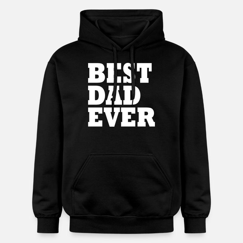 Best dad ever - Sweat à capuche Softstyle® Gildan Unisexe - noir