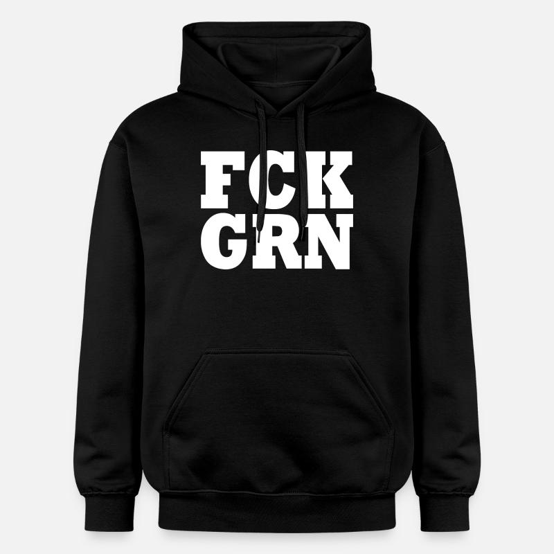 Fck grn - Sweat à capuche Softstyle® Gildan Unisexe - noir