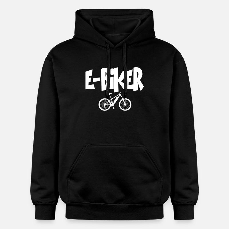 E-BIKER E Bike - Sweat à capuche Softstyle® Gildan Unisexe - noir
