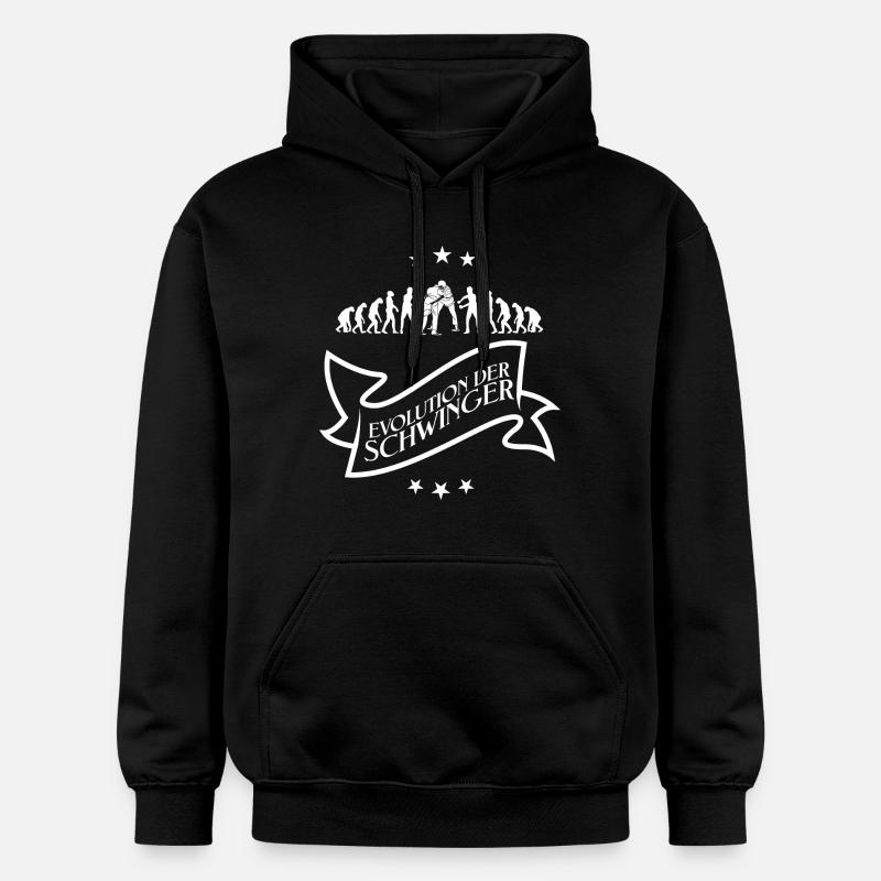 Schwinger Schwingen Evolution T-Shirt Design - Gildan Unisex Softstyle® Midweight Hoodie - Schwarz