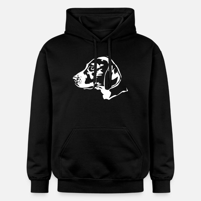 Hamiltonstövare Tête « Black Edition » - Sweat à capuche Softstyle® Gildan Unisexe - noir