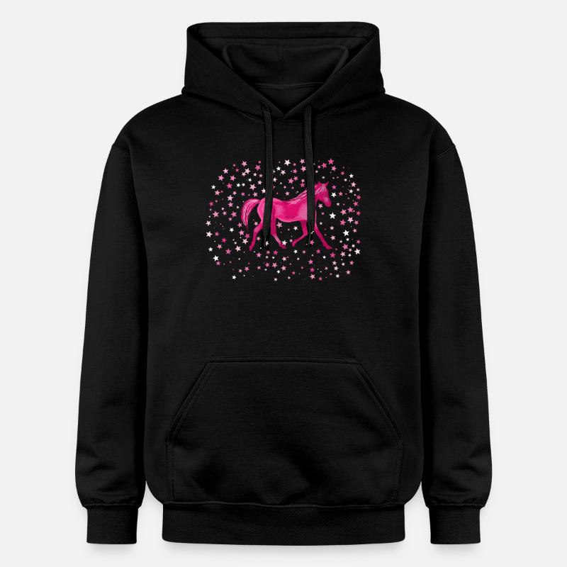 Astres de poney - Sweat à capuche Softstyle® Gildan Unisexe - noir