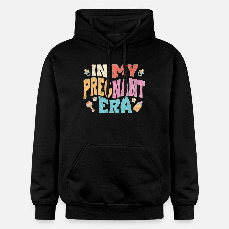Pendant ma grossesse - Sweat à capuche Softstyle® Gildan Unisexe - noir