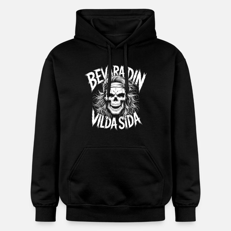 Crâne du Côté Sauvage - Sweat à capuche Softstyle® Gildan Unisexe - noir