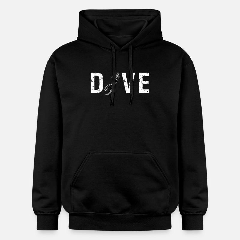 DIVE - plongeur - Sweat à capuche Softstyle® Gildan Unisexe - noir