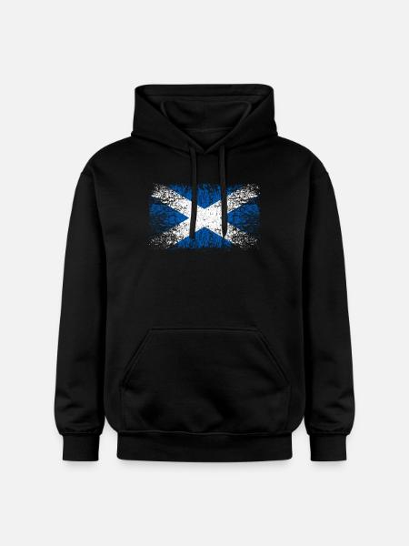 Schottland 002 AllroundDesigns - Gildan Unisex Softstyle® Midweight Hoodie - Schwarz