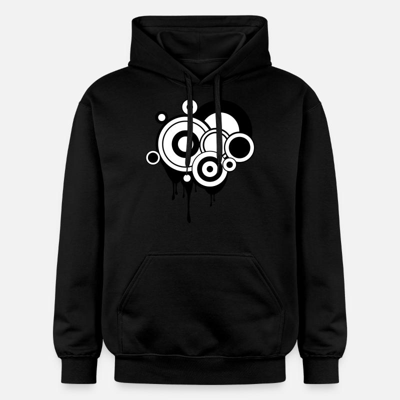 Kreise schmelzen - Gildan Unisex Softstyle® Midweight Hoodie - Schwarz