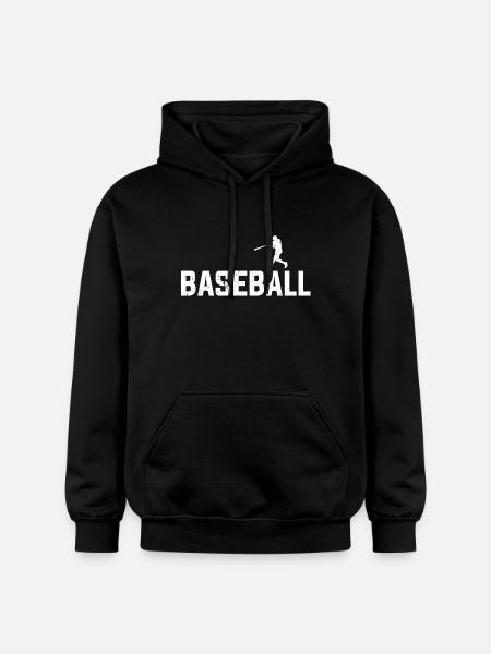 baseball - Gildan Unisex Softstyle® Midweight Hoodie - black